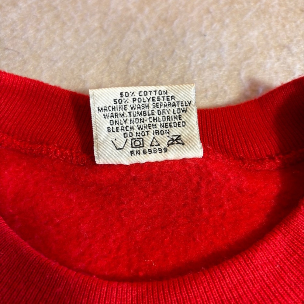 Vintage UNLV‎ Rebels Athletic Dept Red Crewneck Sweatshirt Large - Picture 4 of 8